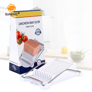 Multipurpose stainless steel wire luncheon meat cutter spam slicer for boiled egg soft cheese