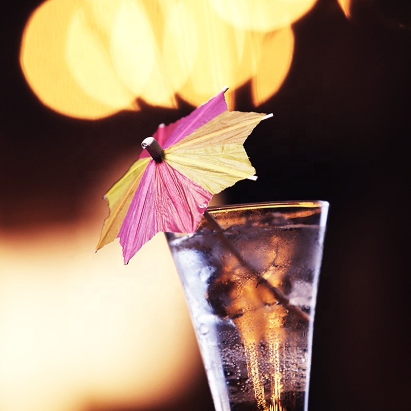 Mini Bar Drinking Cocktail Hawaiian Birthday Decoration Disposable Party Picksy Paper Toothpicks Umbrella