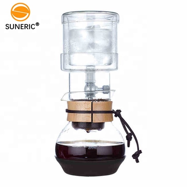 Creative Carafe Percolator Speed Adjustable Valve Slow Drip Ice Coffee Maker Set Glass Dripper Bottle Cold Coffee Brewer