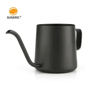 Camping Pour Over Espresso Brewing Coffee Tea Pot Stainless Steel Coating Ear Drip Coffee Gooseneck Kettle