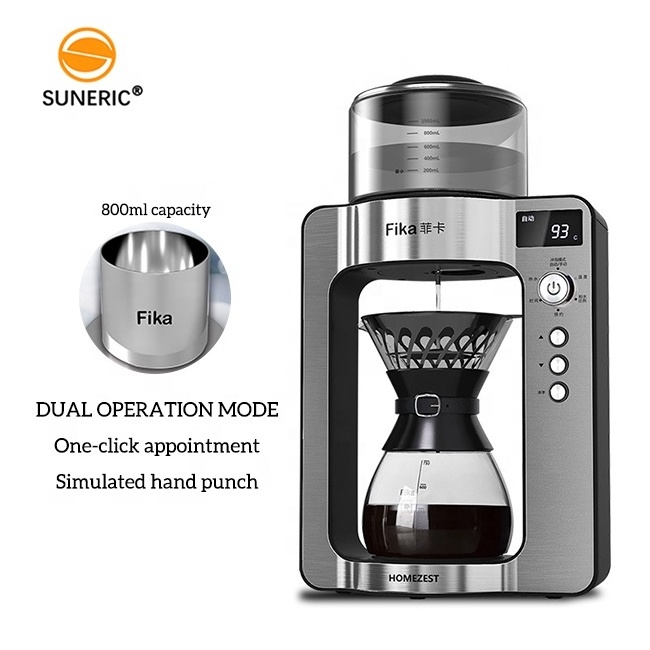 Household Temperature Control Electric Drip Coffee Machine Pour Over Coffee Makers Automatic Coffee Maker