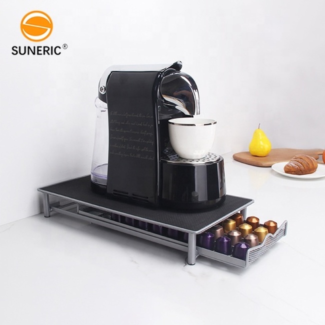 Keurig Capsule Coffee Pod Tower Stand Rack Display Organiser Metal Storage Coffee Capsule Holder Drawers