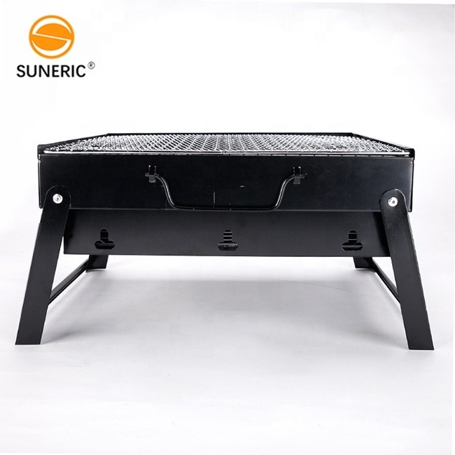 Portable Smoker Charcoal Barbecue Mini Outdoor Folding Tabletop Stainless Steel Charcoal Bbq Grills For Sale