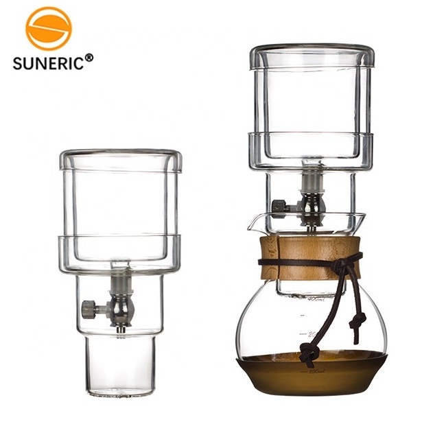 Creative Carafe Percolator Speed Adjustable Valve Slow Drip Ice Coffee Maker Set Glass Dripper Bottle Cold Coffee Brewer