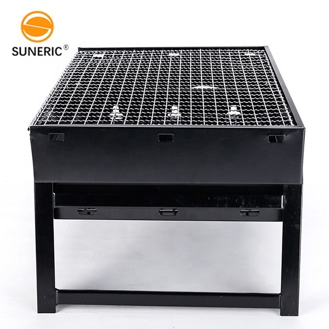 Portable Smoker Charcoal Barbecue Mini Outdoor Folding Tabletop Stainless Steel Charcoal Bbq Grills For Sale