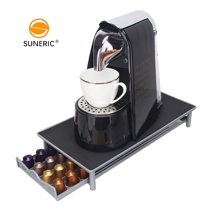 Keurig Capsule Coffee Pod Tower Stand Rack Display Organiser Metal Storage Coffee Capsule Holder Drawers