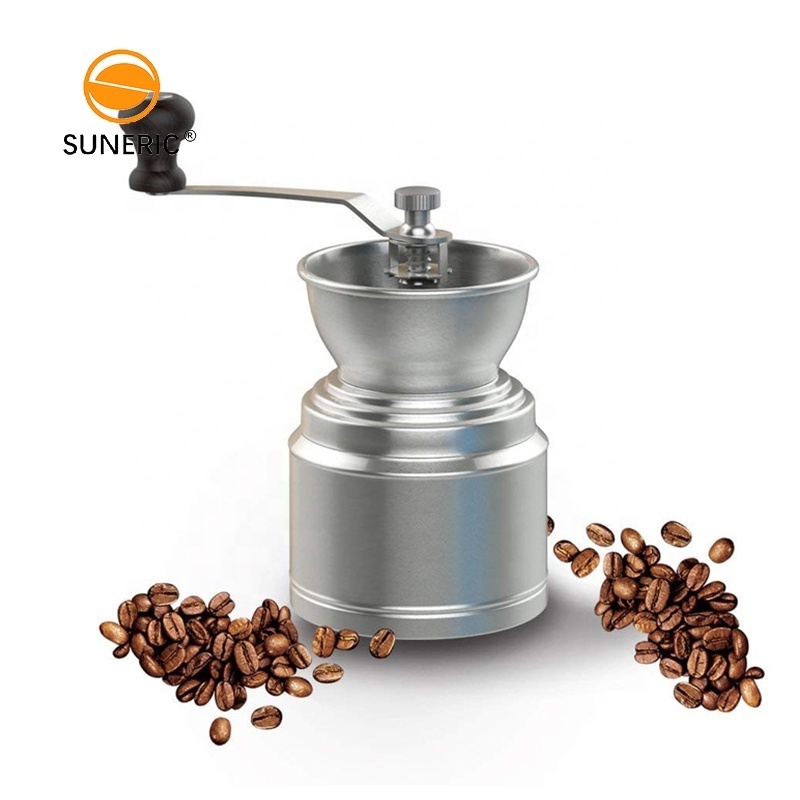 Portable Mini Stainless Steel Manual Mill Adjustable Setting Blade Burr Bean Espresso Coffee Hand Grinder