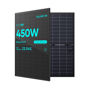 SunEvo N Type HTJ Bifacial Full black Solar Panel 430W 435W 440 W 450 Watt Monocrystalline Bifacial Solar Panels