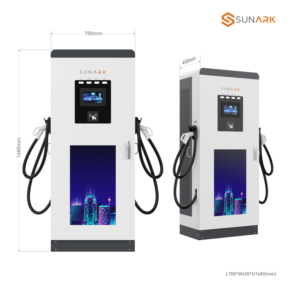 Ev Electric Car Charging Station 50KW 60KW 80KW Dc Fast Floor Mounted Charging Stations