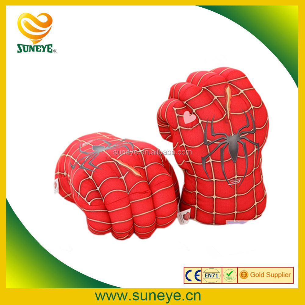 Children toy spider man boxing gloves