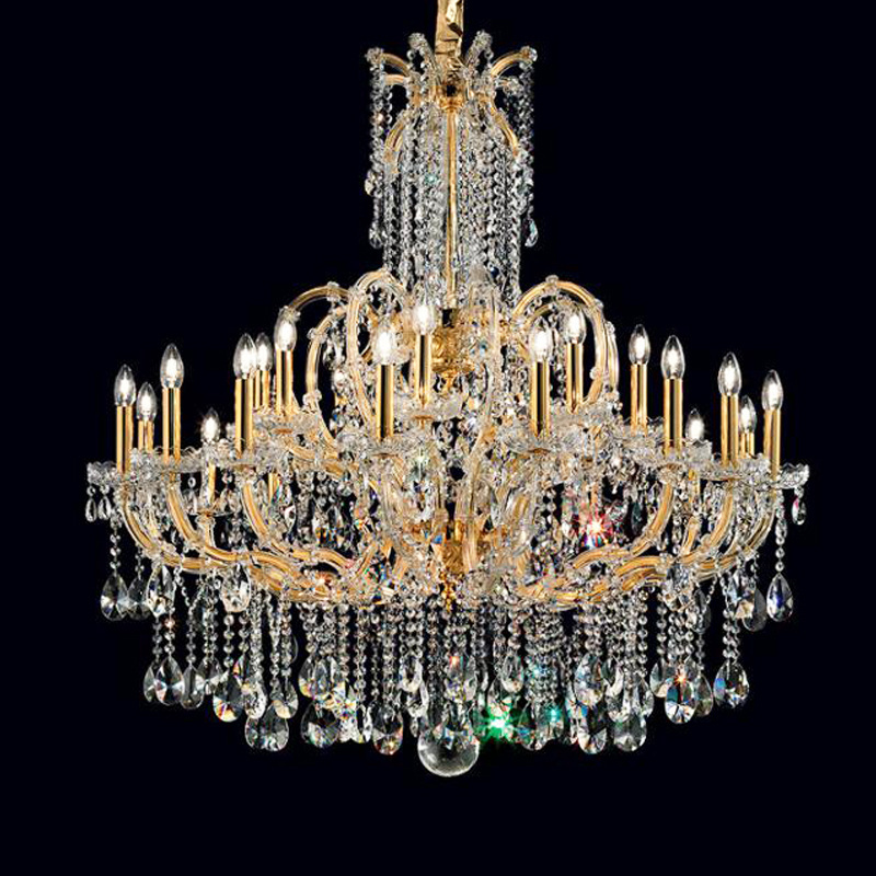 Tradition antique maria theresa chandelier incandescent luminaire chandeliers