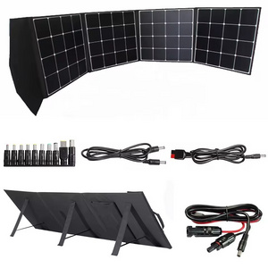 Foldable Solar Panels 200w Sunpower Cell CAMPING PORTABLE FOLDING SOLAR POWER CHARGER 10-300W for Outdoor Hiking On the Go Trip