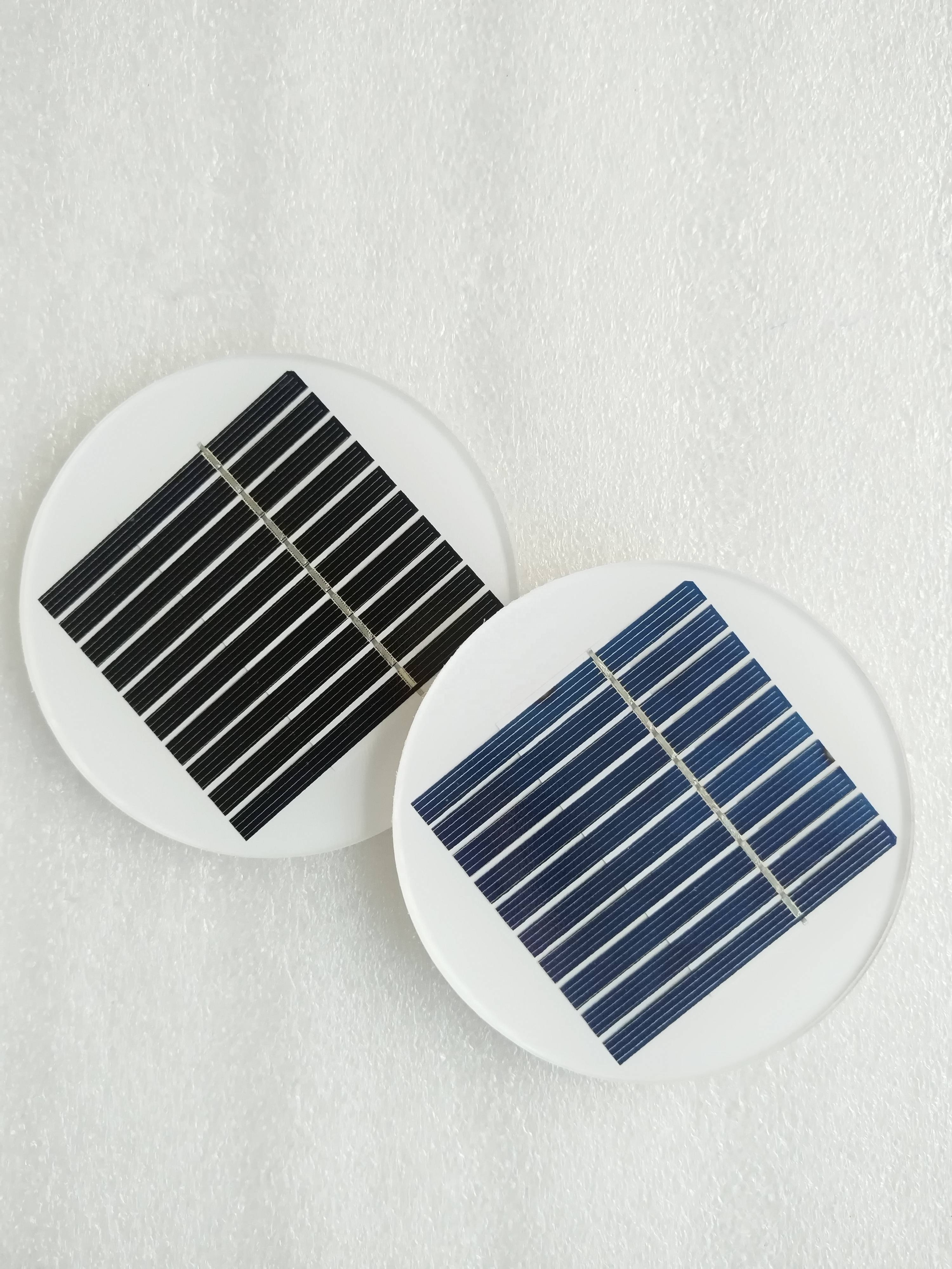 Wholesale Panel Solar Mini 5V 1W solar panel for smart devices 12v 10 20 30 40 50 watt Customized solar panels Circular 1W 5V