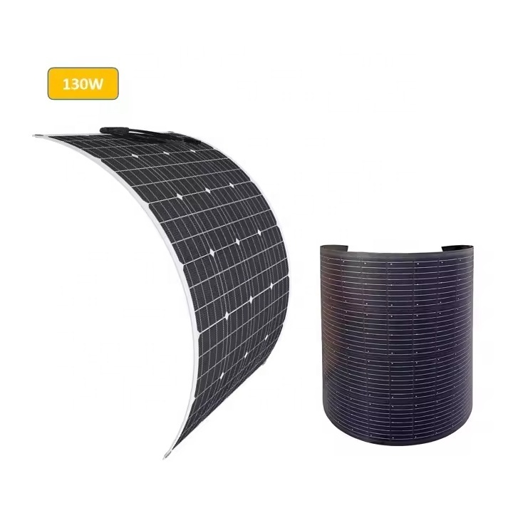 A Grade High Quality Solar Energy 130W 26.4v OEM Thin Film ETFE SEMI 24v 48v Flexible Solar Panels 100w 180w 200w 300w 400w