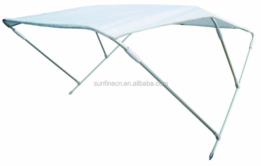 2/3/4 Arms Awning/waterproof bimini top for boat with aluminium pipe 22mm white/blue color