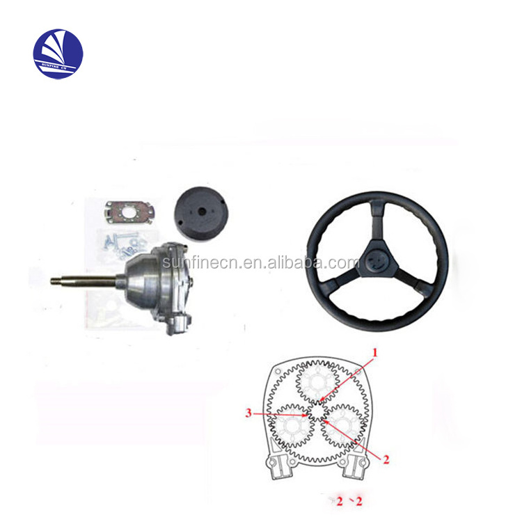 Boat polished stainless steel steering kits wheels  for marine yacht