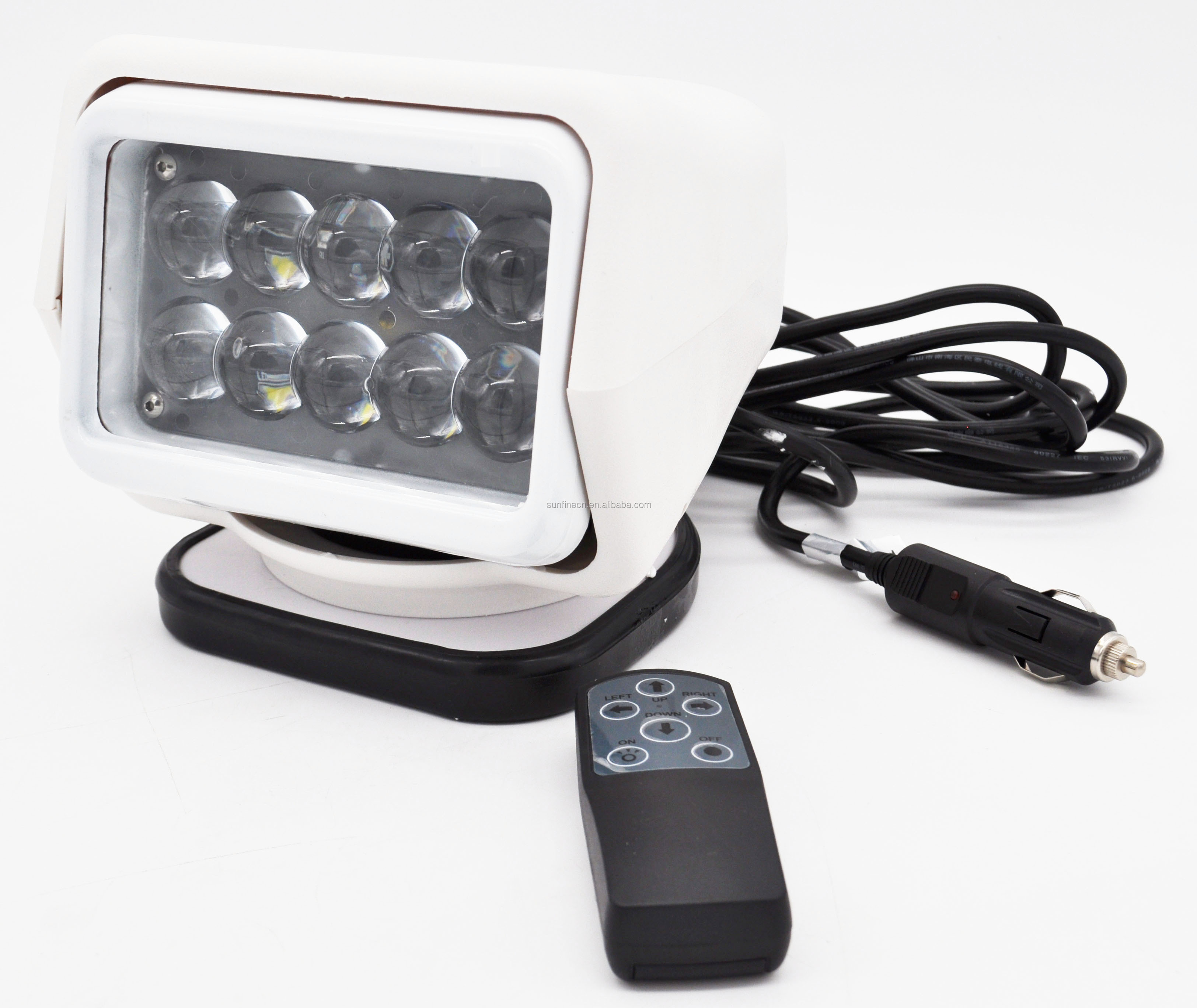 Boat Spotlights 100W Remote Control Spotlights for Boat Truck, Marine Boat Search Lights Marine 360 degree