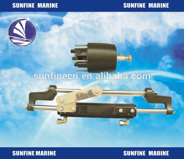 Marine Hydraulic Steering Gear System with cylinder/Hydraulic Outboard Steering System Kit Less than 90HP/150HP/300HP