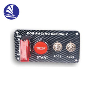 12v DC Racing ignition red LED engine start toggle switch panel for racing use only