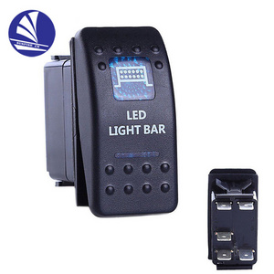 Marine boat parts rocker switch with or without cover ON-ON  with 2 LEDs for ship