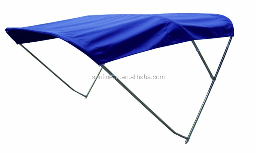 2/3/4 Arms Awning/waterproof bimini top for boat with aluminium pipe 22mm white/blue color