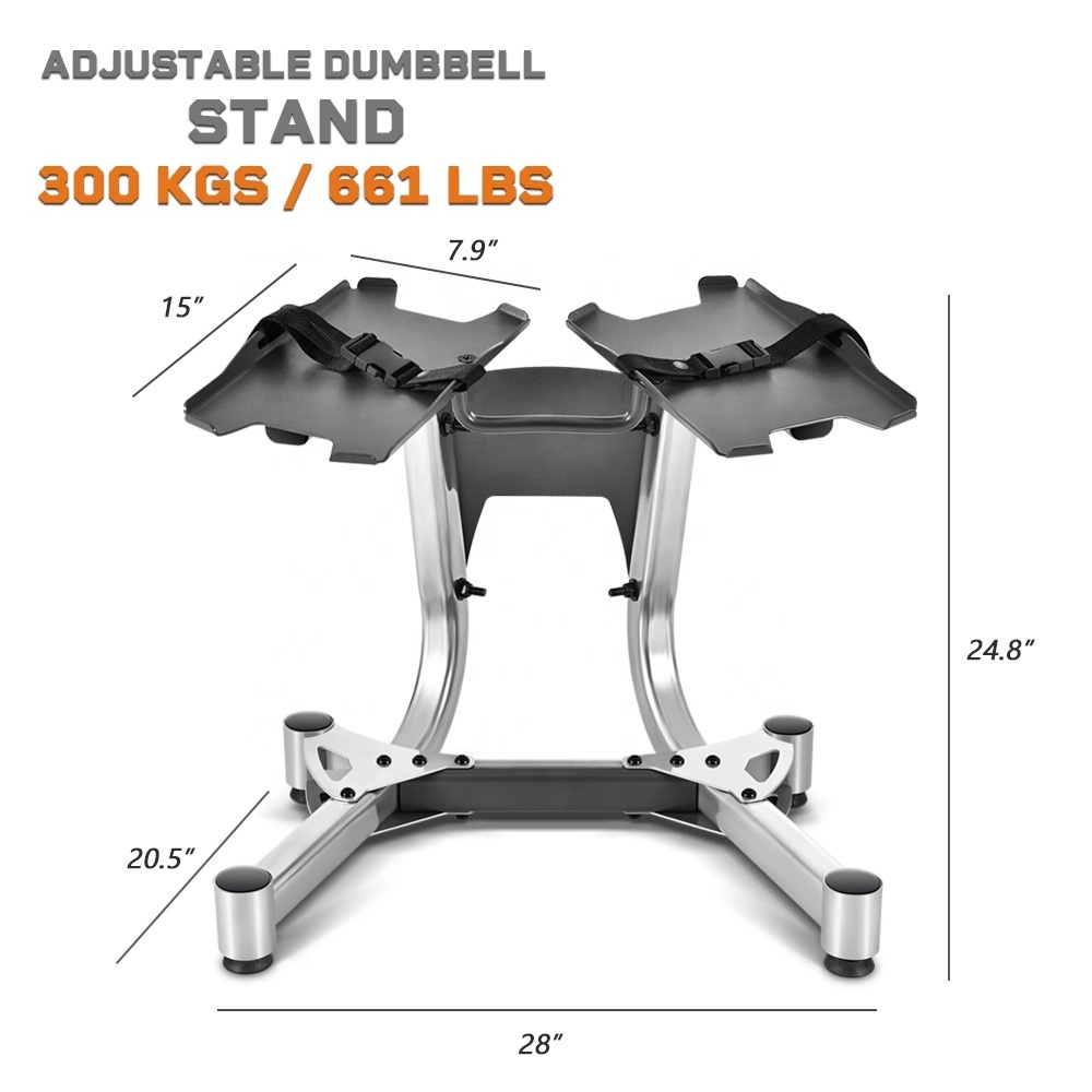 Xdumbbell Capacity Weight 300 Kgs 661 Lbs Black Adjustable Dumbbell Holder Rack Stand For Home Gym