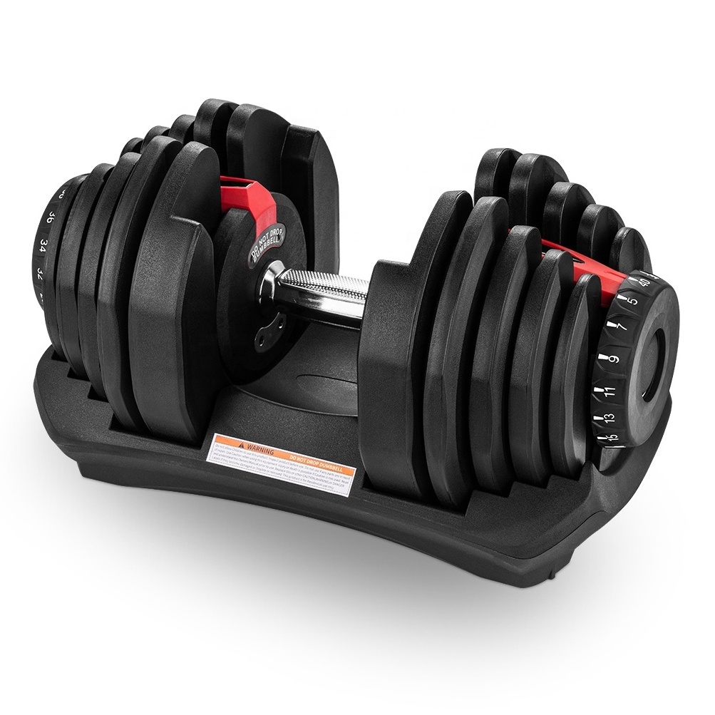 Home Gym Workout Equipment 5 to 40kg 10 to 90 lbs Pair Adjustable Dumbbell For Men and Women