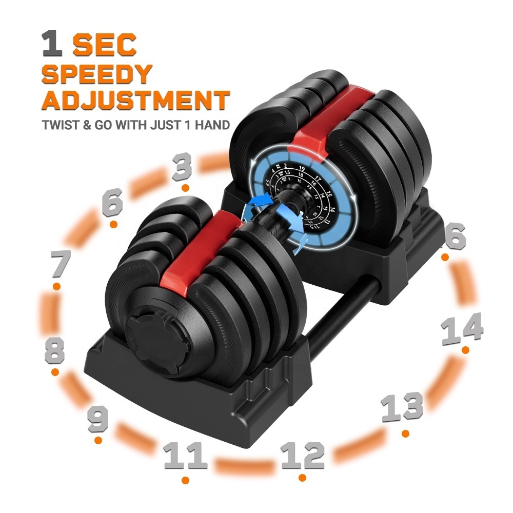 High Quality New 3-In-1 Design 18Kgs 40Kgs Adjustable Weight Sets Dumbbell & Barbell Kettlebell