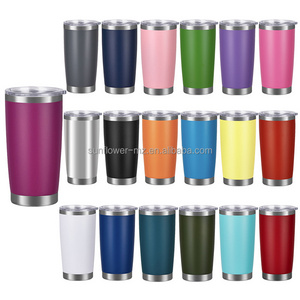 Free Sample 20 oz Stainless Steel Mugs Thermal Coffee Tumbler Cups 20oz Tumbler Bottles Travel Car Mug in Bulk