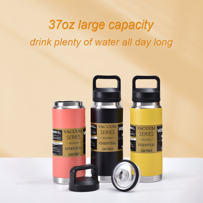 20/27/37OZ HOT Double Wall Stainless Steel Mugs Yetys Custom Water Bottle Vacuum Flasks Thermal Sport Tumbler Cups With Chug Lid