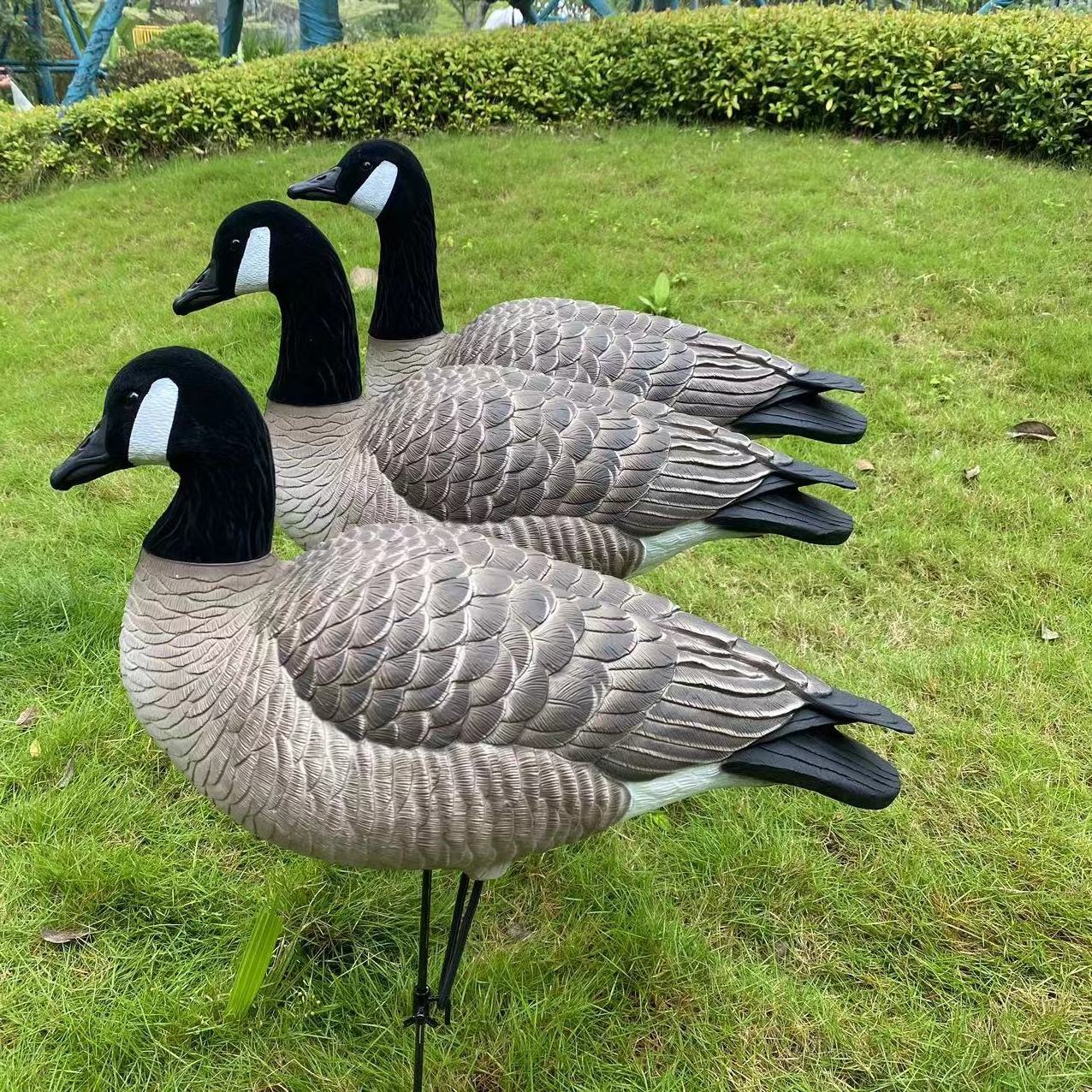 Wholesale Corrugated Custom plastic Lifelike Anti-reflective EVA Foam Floating Snow Goose Hunting Decoys