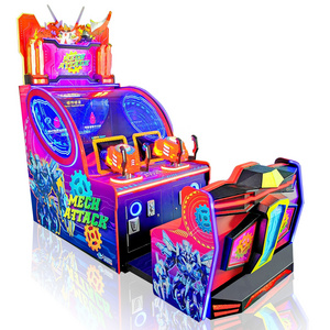 Mech Attack Hot Redemption Games Shooting Machine Kids Coin Operated Shooting Simulator Game Machine