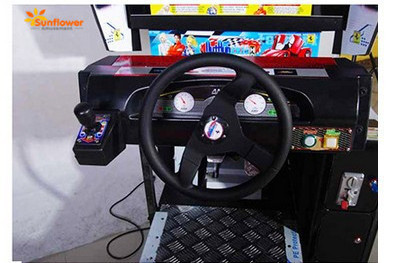 Indoor 3D racing arcade game machine 32 inch kids outrun simulator game machine for sale