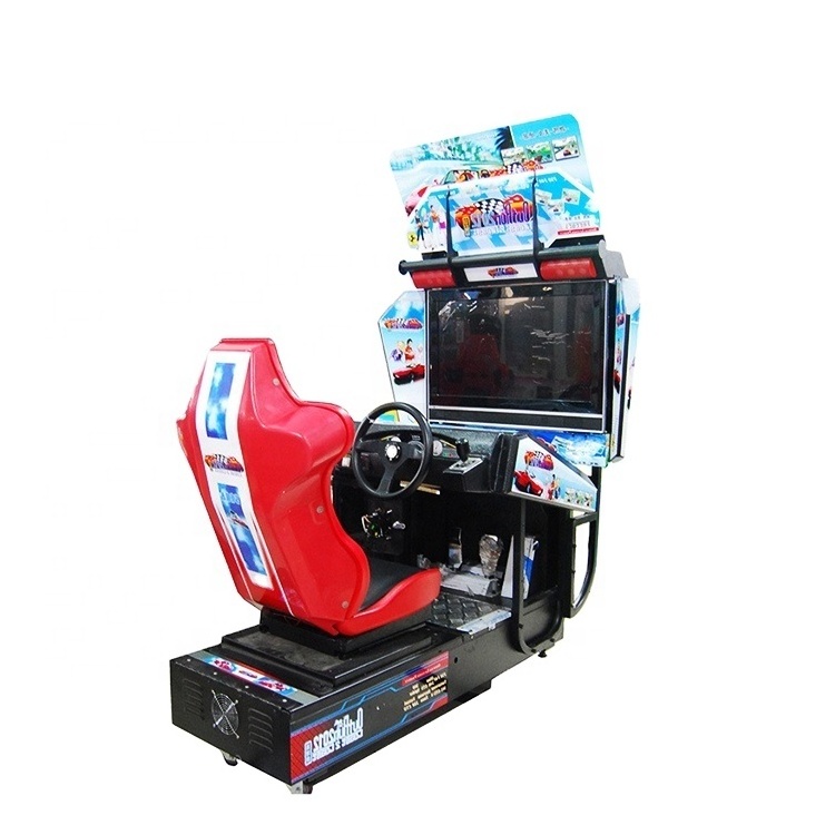 Indoor 3D racing arcade game machine 32 inch kids outrun simulator game machine for sale