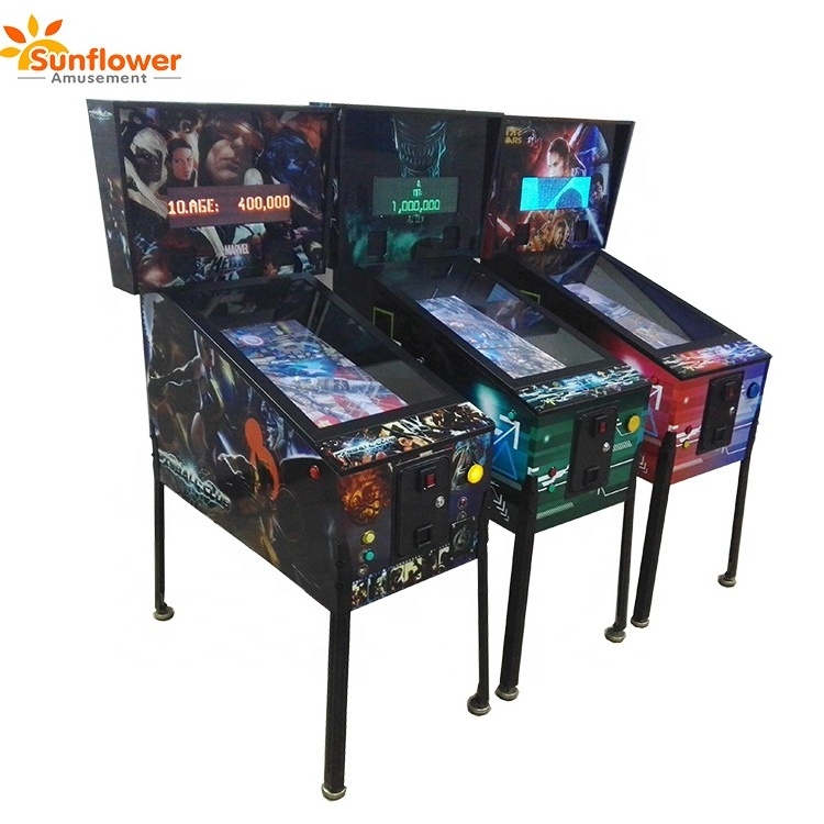 Coin Operated Machine  Metal Tabletop Pinball Game Pictures Virtual Pinball Game Machine 49 inch Amusement Equipment