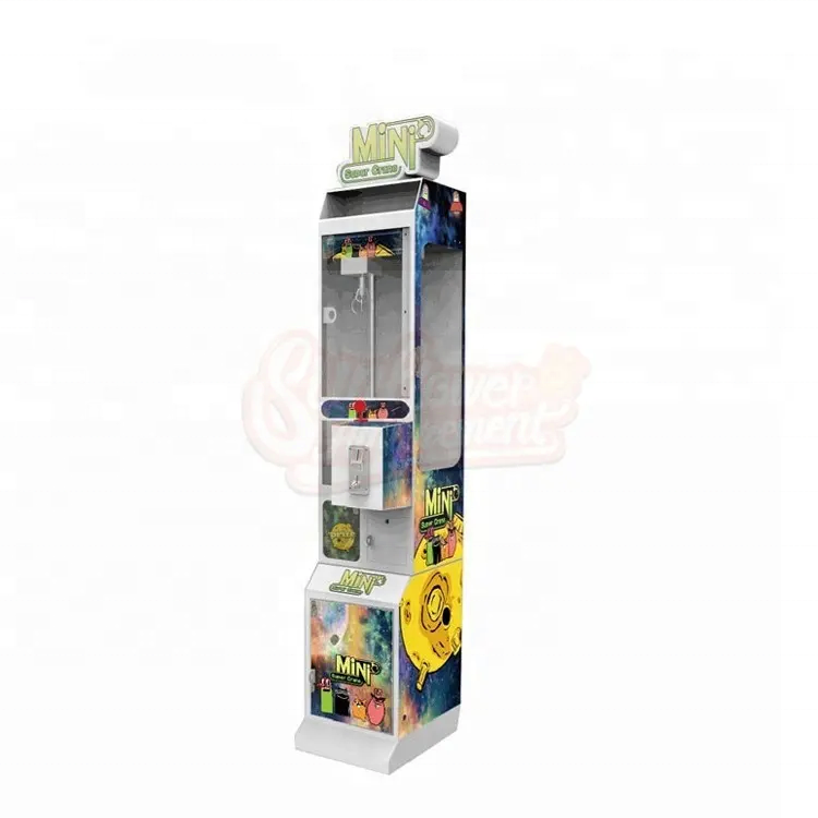 Coin Operated Prize Toy Crane Claw Game Machine With Bill Acceptor  Mini Crane Claw Vending Machine