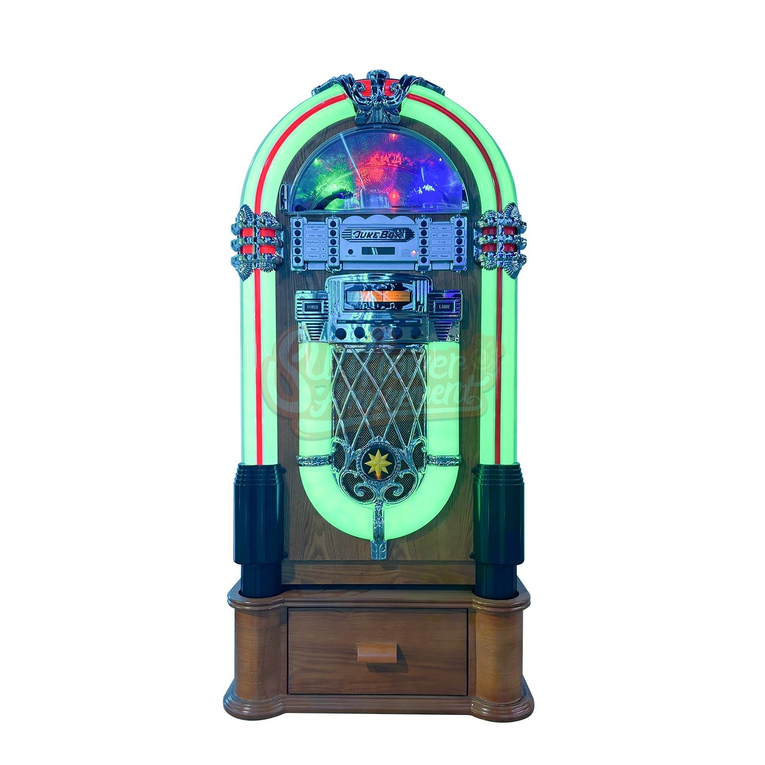 Coin operated digital jukebox music CD player phonograph jukebox machine retro jukebox classic machine  arcade game