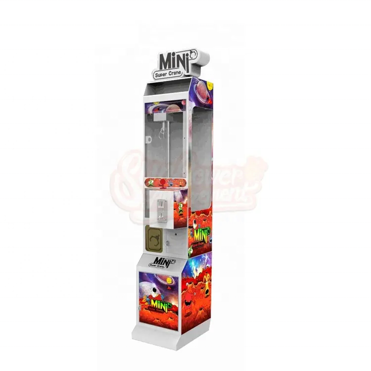 Coin Operated Prize Toy Crane Claw Game Machine With Bill Acceptor  Mini Crane Claw Vending Machine