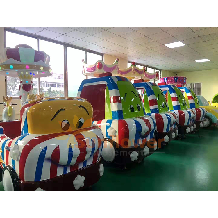 Coin Operated Machine Amusement Kiddie Ride Arcade Track Train Manufacturer Kids Electric Mini Train