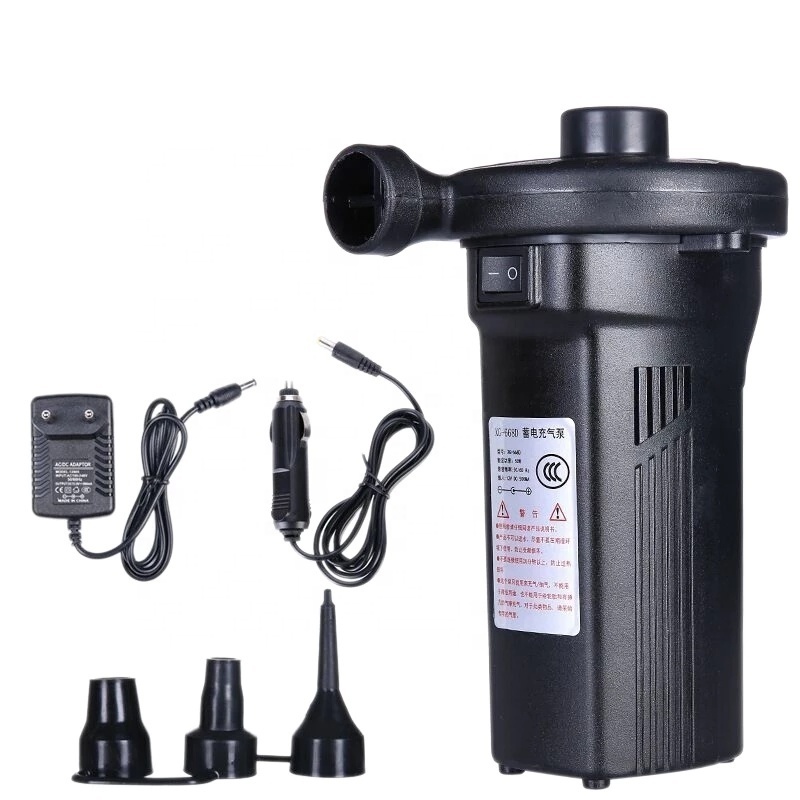 New Electric Air Pump Inflator 110V-240V  Mattress Boat Inflatable Pool Raft Bed Boat Toy Battery Rechargeable Air Compressor