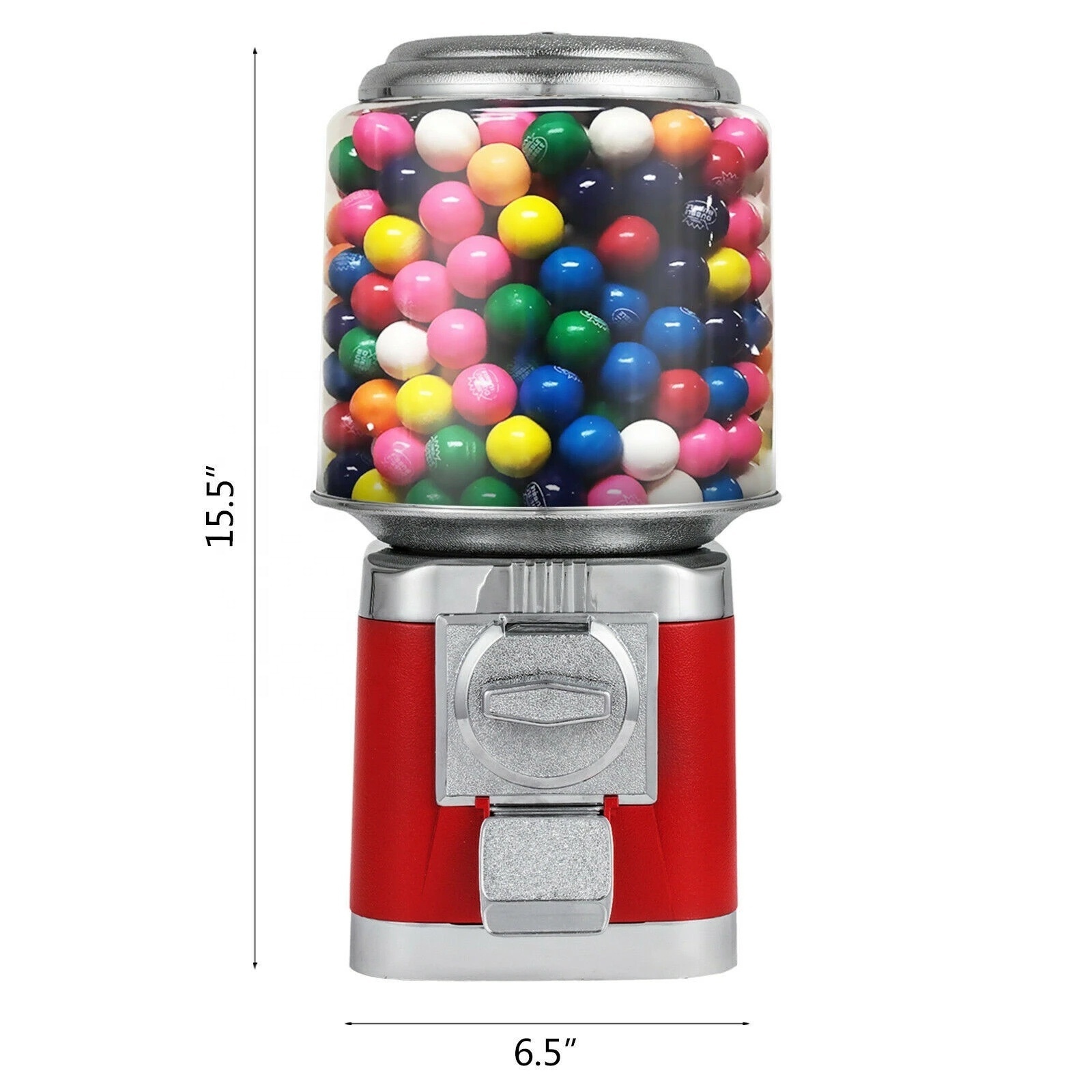 10LBS Bulk Vending Gumball Candy Machine Counter top Treat Dispenser All Metal With Keys