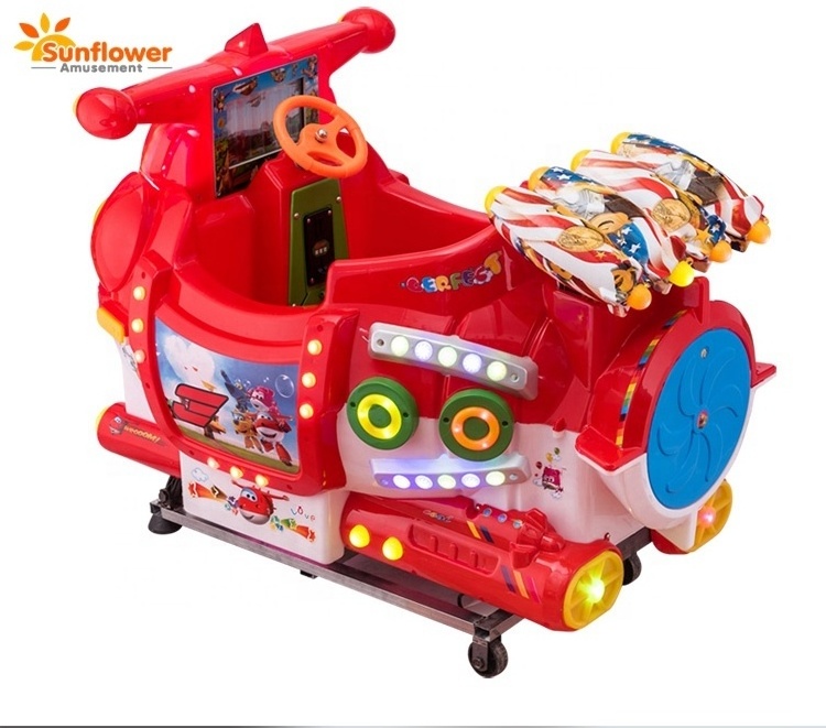 Newest Funny Kiddie Rides Arcade Children Game Machine Low Price Electric Car Rides Kiddie Riding Swing Game Machine