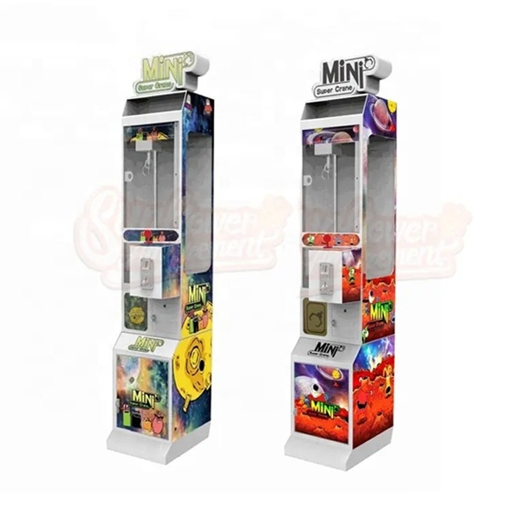 Coin Operated Prize Toy Crane Claw Game Machine With Bill Acceptor  Mini Crane Claw Vending Machine