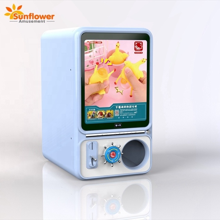 Electronic coin capsule vending machine , fairground arcade vending game machine candy