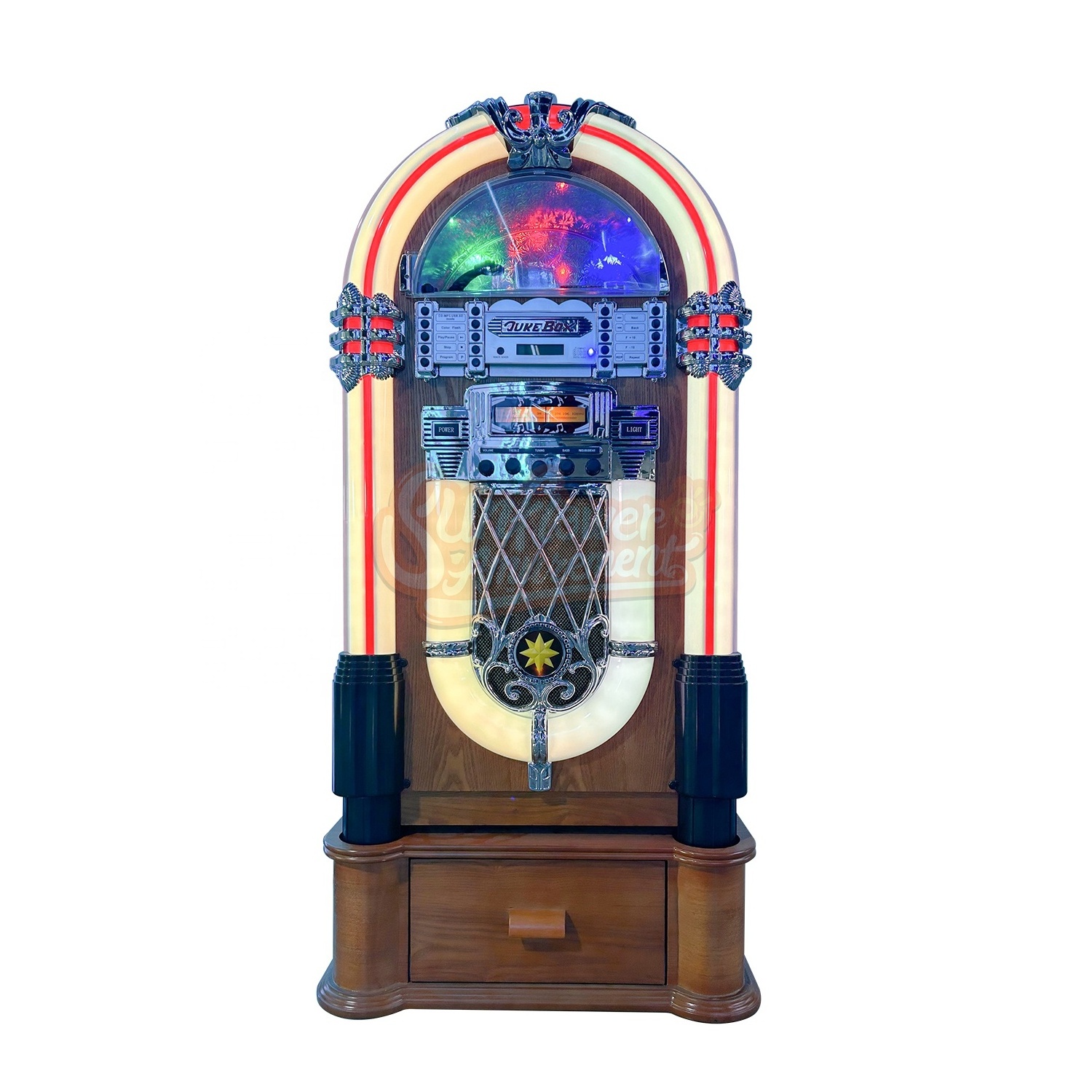 Coin operated digital jukebox music CD player phonograph jukebox machine retro jukebox classic machine  arcade game