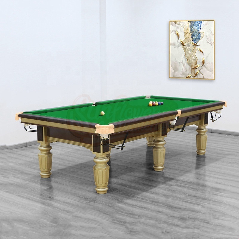 High quality professional 10ft slate steel cushion English style snooker pool table for sale