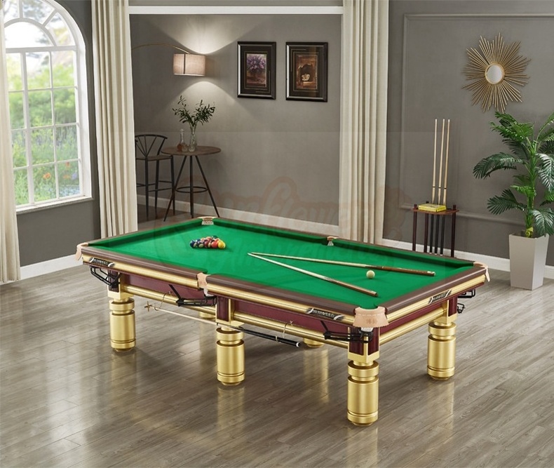 High quality professional 10ft slate steel cushion English style snooker pool table for sale