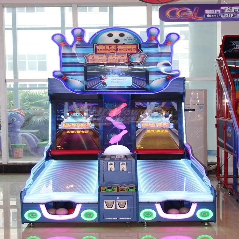 Coin Operated Redemption Tickets  Arcade Bowling Machine 2 Players Indoor Sport Game Machine