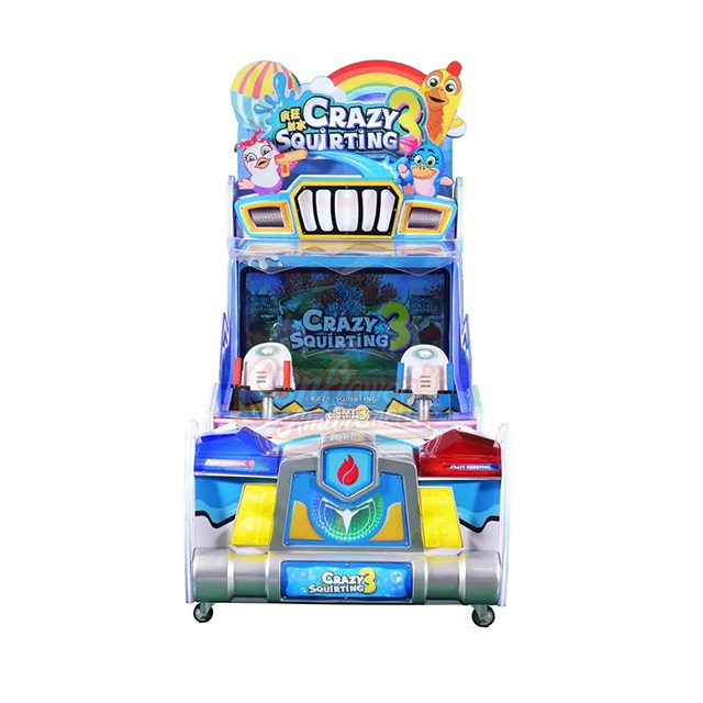 Amusement Park Rides Indoor Kids Coin Operated Game Water Shooting Arcade Skill Game Machine