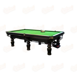 MOQ 1 High-end Standard  Snooker & Billiard Green Leather Solid Wood Material  8 ft 9 ft 12ft Cheap Snooker Pool Table